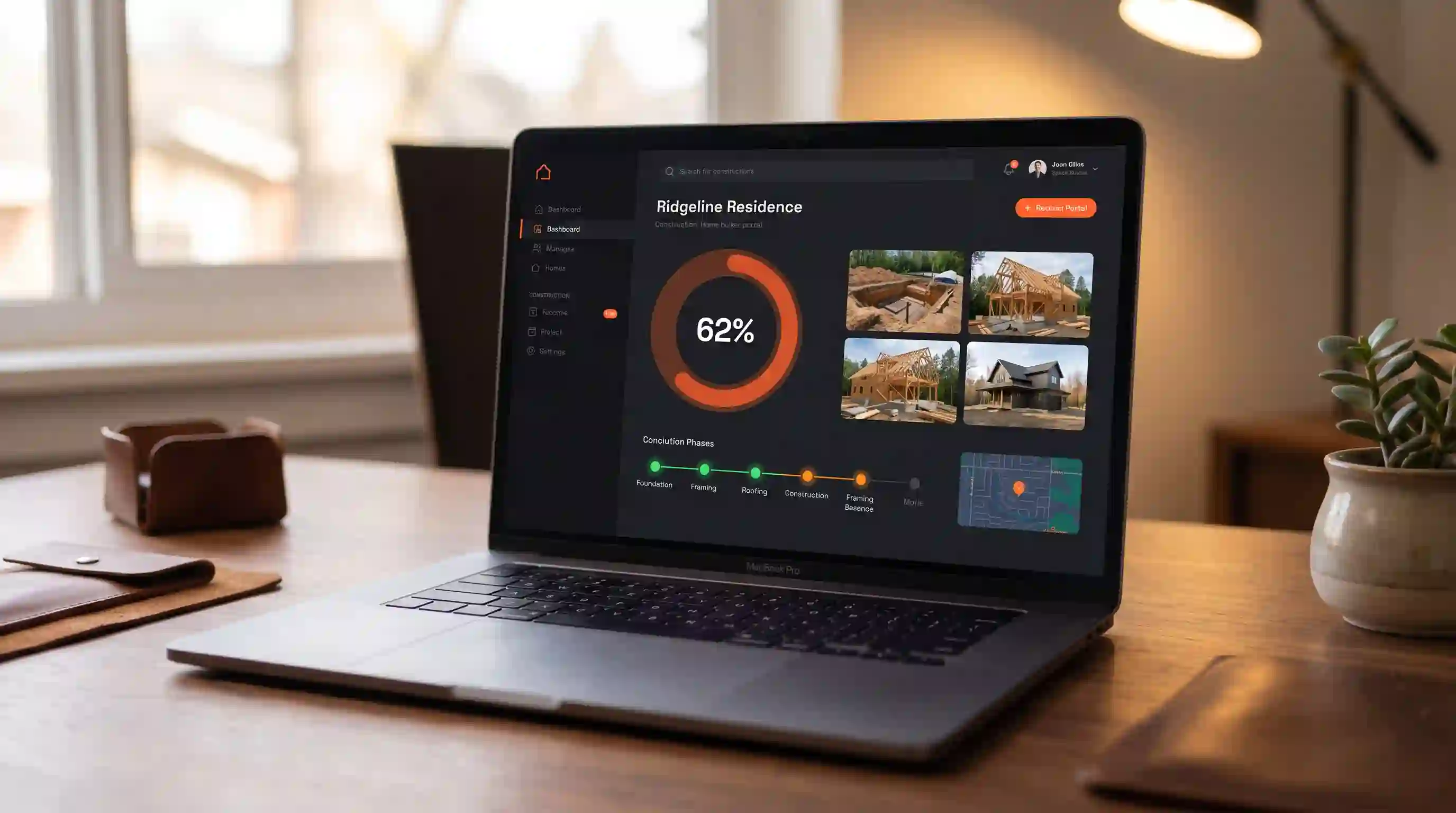 Burcham portal dashboard preview